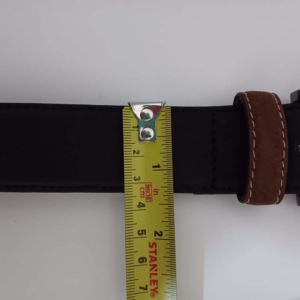 Robert Graham Men's Ripaso Black Genuine Leather Belt‎ Size 42 - Picture 14 of 15